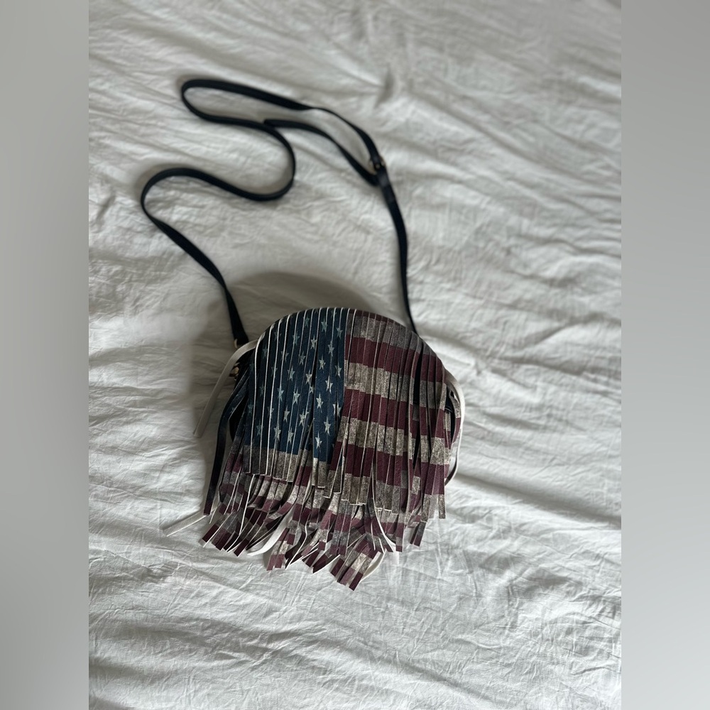 American flag fringe crossbody purse 🇺🇸